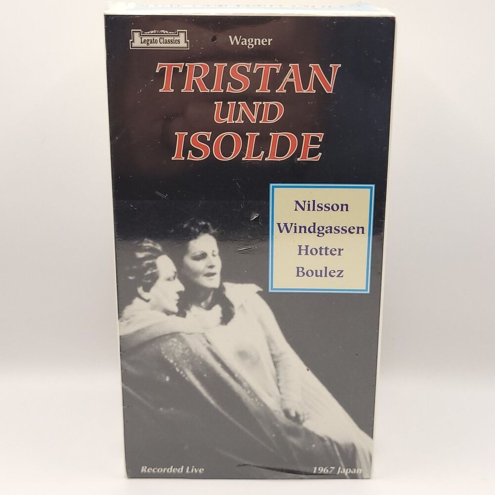 New Wagner Tristan und Isolde VHS Tape 1967 Opera Nilsson Boulez Legato Classics